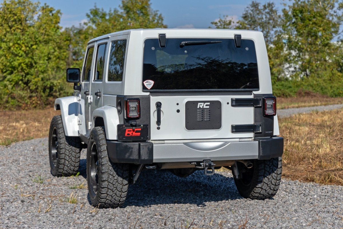 Jeep Wrangler Unlimited Tailgate Protector - Rear - Rough Country - Trail Cladding - '07-'18